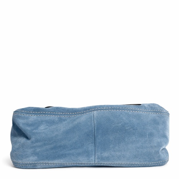 Michael Kors Blue Suede Hobo Shoulder Bag - Picture 5 of 7